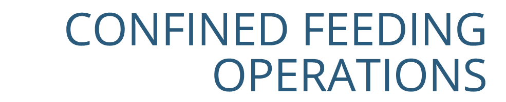 ﻿CONFINED FEEDING OPERATIONS