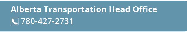 Alberta Transportation Head Office ￼ 780 427 2731